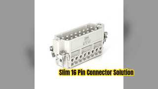 Λύση εξοικονόμησης χώρου 16 Pos Slim Heavy Duty Connector